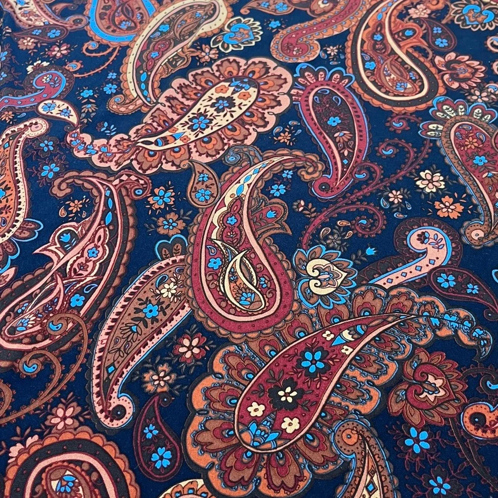 MSK Paisley Print Casual A-line Sheath Long Sleeve Dress Size Large